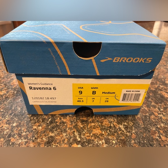 NWT Brooks Ravenna 6 Running Shoes - Size 9 - Capri/Celestial/Diva Pink - Picture 6 of 6